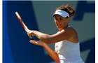 BIRMINGHAM, ENGLAND - JUNE 12:  Casey Dellacquia of Australia hits a return during Day Four of the Aegon Classic at Edgbaston Priory Club on June 12, 2014 in Birmingham, England.  (Photo by Paul Thomas/Getty Images)